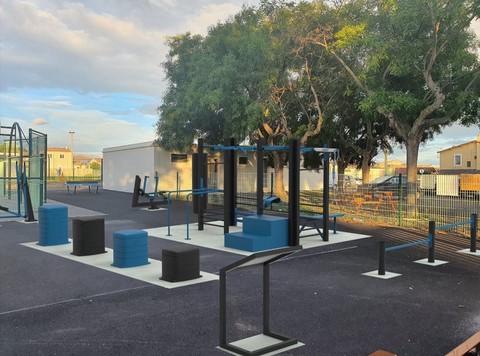 : La future aire de fitness devrait se présenter comme ceci et proche du City Parc