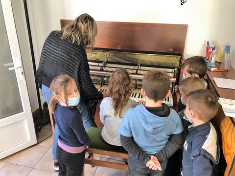 En attendant son Printemps musical, l’école de musique a présenté ses activités aux écoliers de l’élémentaire