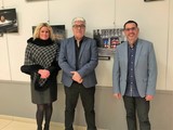 Emilie Féliu, Michel Correard et Stéphane Pépin-Bonet lors du vernissage d’une expo visible jusqu’au 28 décembre