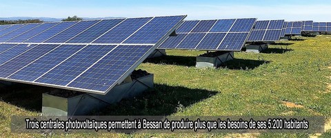 Trois centrales photovoltaïques permettent à Bessan de produire plus que les besoins de ses 5.200 habitants