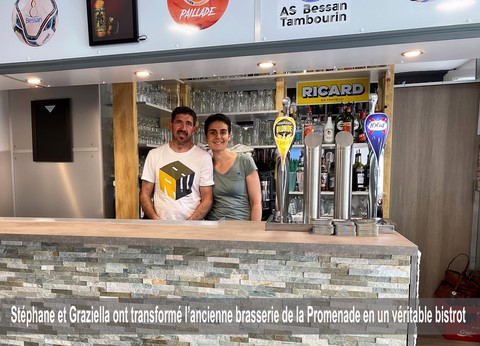 Stéphane et Graziella ont transformé l’ancienne brasserie de la Promenade en un véritable bistrot