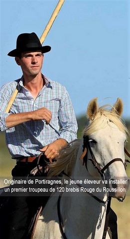 Originaire de Portiragnes, le jeune éleveur va installer un premier troupeau de 120 brebis Rouge du Roussillon