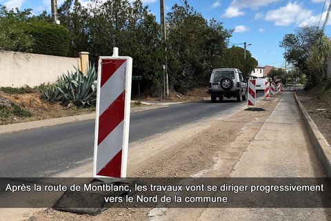 Après la route de Béziers, les travaux vont se diriger progressivement vers le Nord de la commune