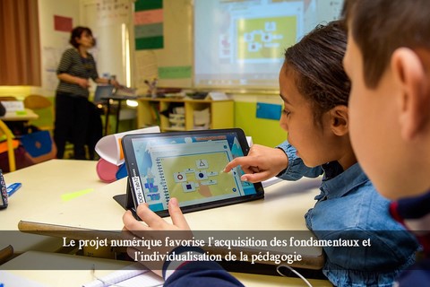 Le projet numérique favorise l’acquisition des fondamentaux et l’individualisation de la pédagogie.