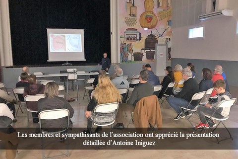Les membres et sympathisants de l’association ont apprécié la présentation détaillée d’Antoine Iniguez