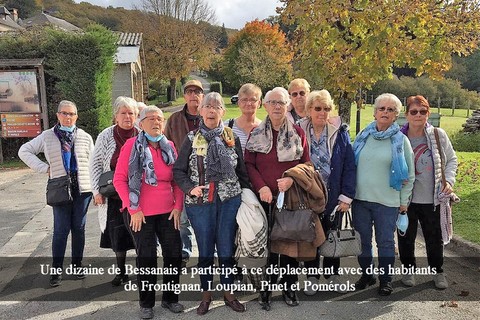 Une dizaine de Bessanais a participé à ce déplacement avec des habitants de Frontignan, Loupian, Pinet et Pomérols