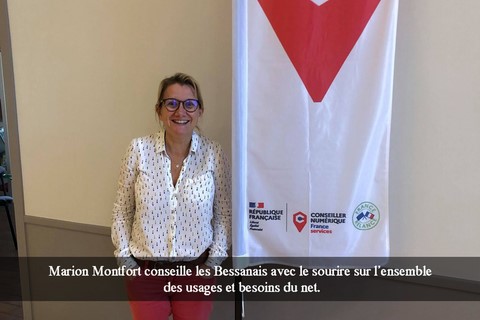 Marion Montfort conseille les Bessanais avec le sourire sur l’ensemble des usages et besoins du net