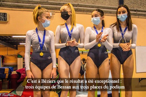 : C’est à Béziers que le résultat a été exceptionnel : trois équipes de Bessan aux trois places du podium