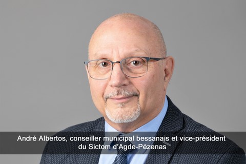 André Albertos, conseiller municipal bessanais et vice-président du Sictom d’Agde-Pézenas.