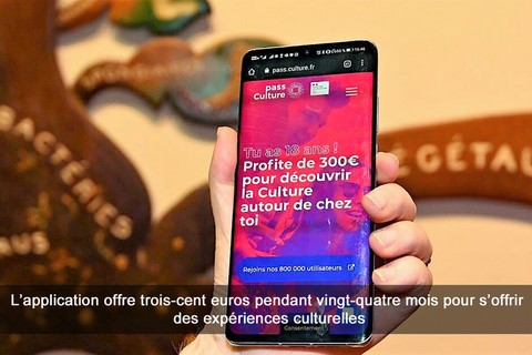 L’application offre trois-cent euros pendant vingt-quatre mois pour s’offrir des expériences culturelles