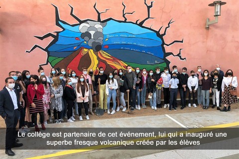 Le collège est partenaire de cet événement, lui qui a inauguré une superbe fresque volcanique créée par les élèves