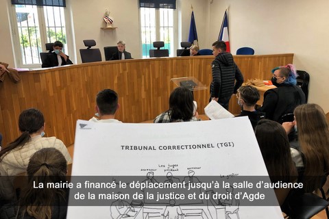 La mairie a financé le déplacement jusqu’à la salle d’audience de la maison de la justice et du droit d’Agde