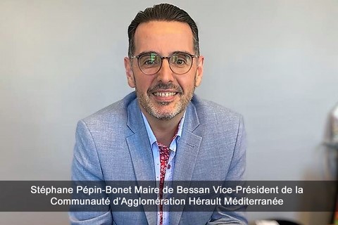 Stéphane Pépin-Bonet Maire de Bessan, vice-président de la Communauté d’Agglomération Hérault Méditerranée