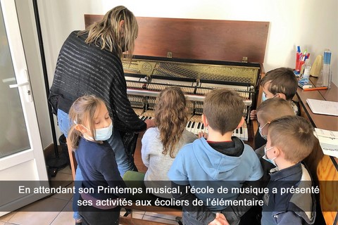 En attendant son Printemps musical, l’école de musique a présenté ses activités aux écoliers de l’élémentaire