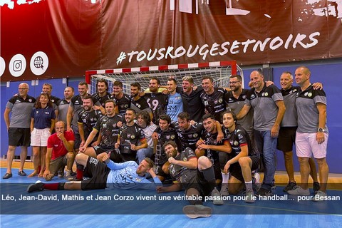 Léo, Jean-David, Mathis et Jean Corzo vivent une véritable passion pour le handball… pour Bessan