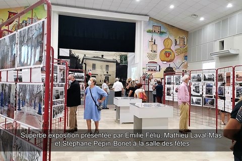 Superbe exposition présentée par Emilie Féliu, Mathieu Laval-Mas et Stéphane Pépin-Bonet à la salle des fêtes