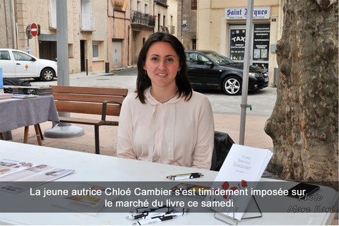 La jeune autrice Chloé Cambier s'est timidement imposée sur le marché du livre ce samedi