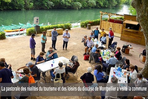 La pastorale des réalités du tourisme et des loisirs du diocèse de Montpellier a visité la commune